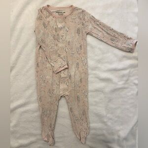 Magnetic Me Pink Forest Print Footie